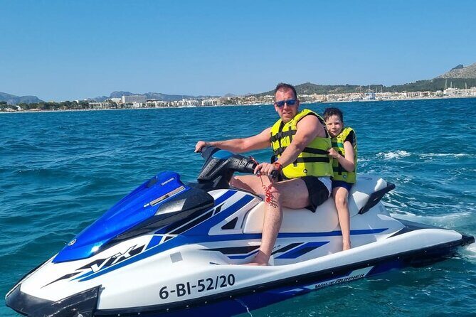 60 minutes Jetski Rental in Alcudia Bay - The fun stop: bath and snorkel time in the coves