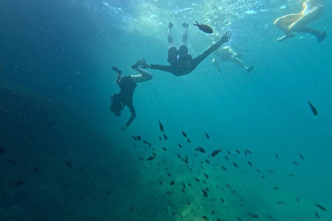 Alcudia: Guided Sea Kayaking & snorkelling Tour (day & sunset) - Entering the caves: the swim-through moment