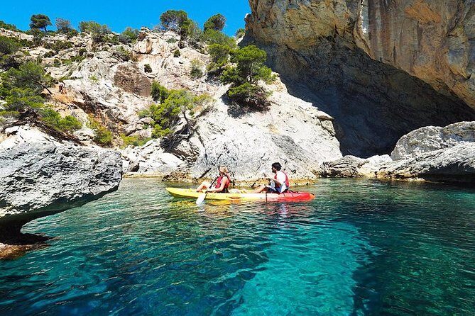 Breathtaking guided Kayak tour from Sant Elm the bay of Cala en Tió - The 3-hour timeline and small-group pace you should expect
