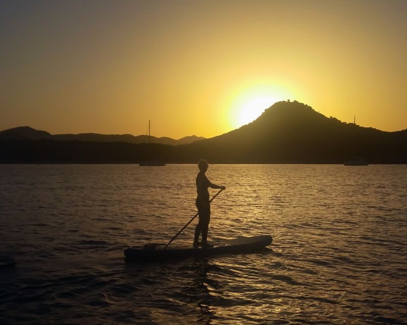 Cala Rajada: Stand Up Paddle Sunset Tour - The first paddle: calm coast, birds, and reeds