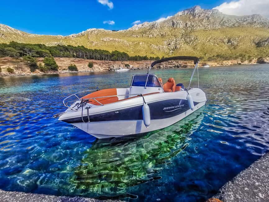 Can Picafort: Private Boattrip - Snorkeling-Beach- Caves - The coast run: Playa de Muro and Port de Alcúdia from the water