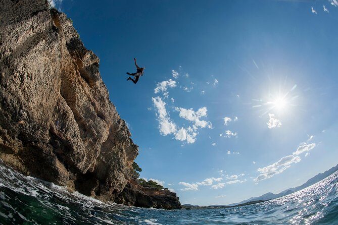 Coasteering in South Mallorca with Transfers - The 4-Hour Flow: Wetsuit On to Zip Line Over the Water