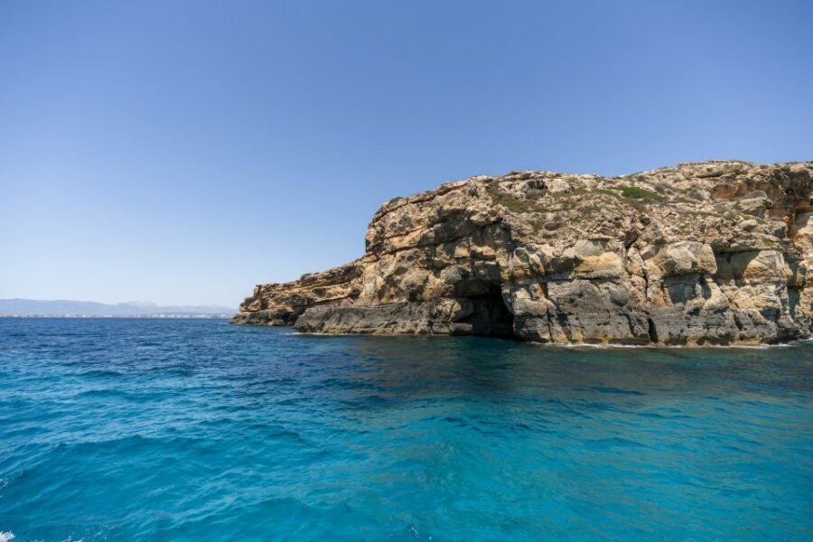 El Arenal, Mallorca: Bay of Palma Boat Tour with Snorkeling - The Bay of Palma route: Cala Vella, Cap Rocat, Cala Blava, and distant Palma