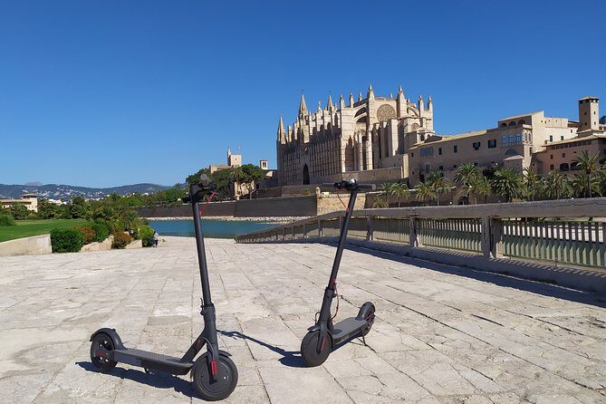 Electric kick scooter rental in Palma de Mallorca - One-Hour Electric Scooter Start at Plaça del Rosari