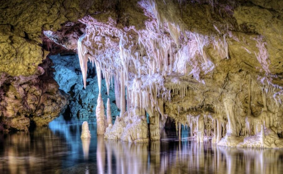 From Alcúdia: Dinosaurland and Hams' Caves Half-Day Trip - The Sea of Venice show: sound-and-light where it counts