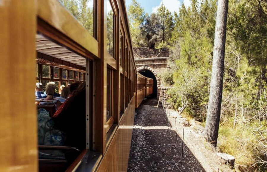From Alcúdia: Soller Train and Tram Half Day Tour - From Alcúdia-area pickup to Palma Station: the timeline that matters