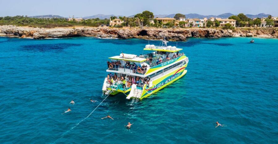 From Cala Millor: East Coast Glass-Bottom Boat Trip - The Glass-Bottom Part: When It Works, It’s Great