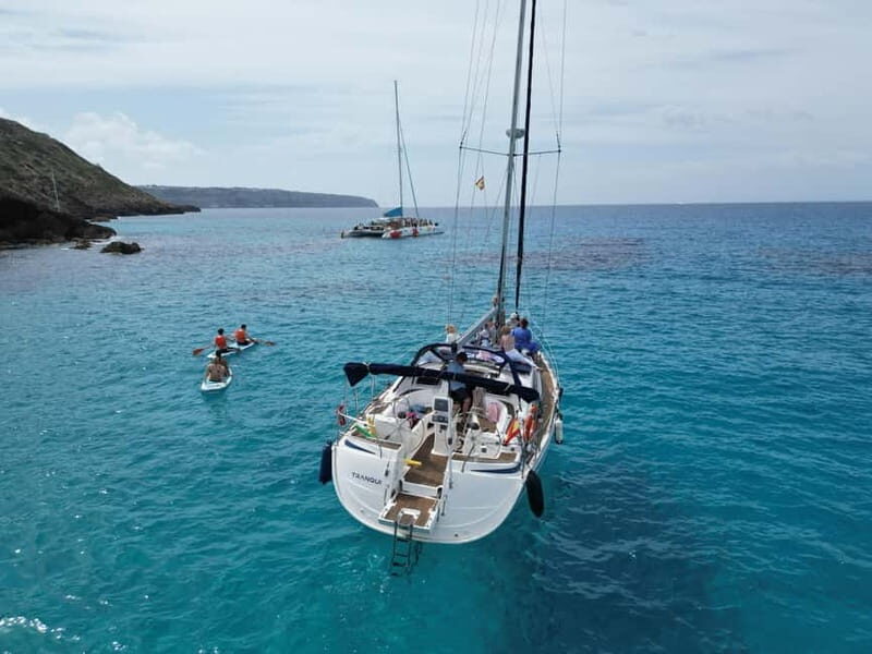 From can Pastilla : Sailing boat trip with Food & Drinks - How the sailboat actually feels: mattresses, sunbathing, and water toys