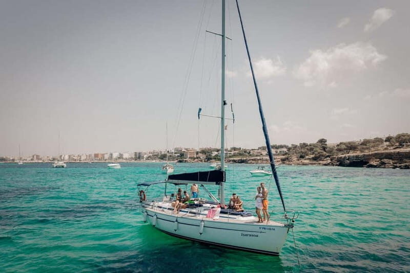 From can Pastilla : Sailing boat trip with Food & Drinks - Cala Blava: your swim-and-play stop (about 30 minutes)