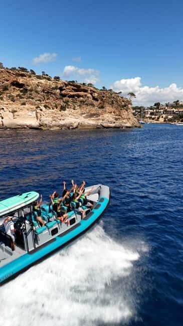 From Palma: 2-Hour Speedboat Tour with Drinks and Snorkeling - Drinks, music, and the guide experience with Juan