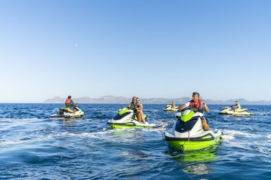 Mallorca: Alcudia Bay Jet Ski Tour - Aucanada islet: the stop that makes it feel special
