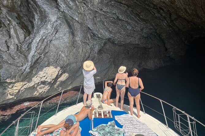 Mallorca Beach & Caves 4hr Boat Trip Drinks, Tapas, SUP & Snorkel - Cruise past caves: the scenic payoff between the two stops