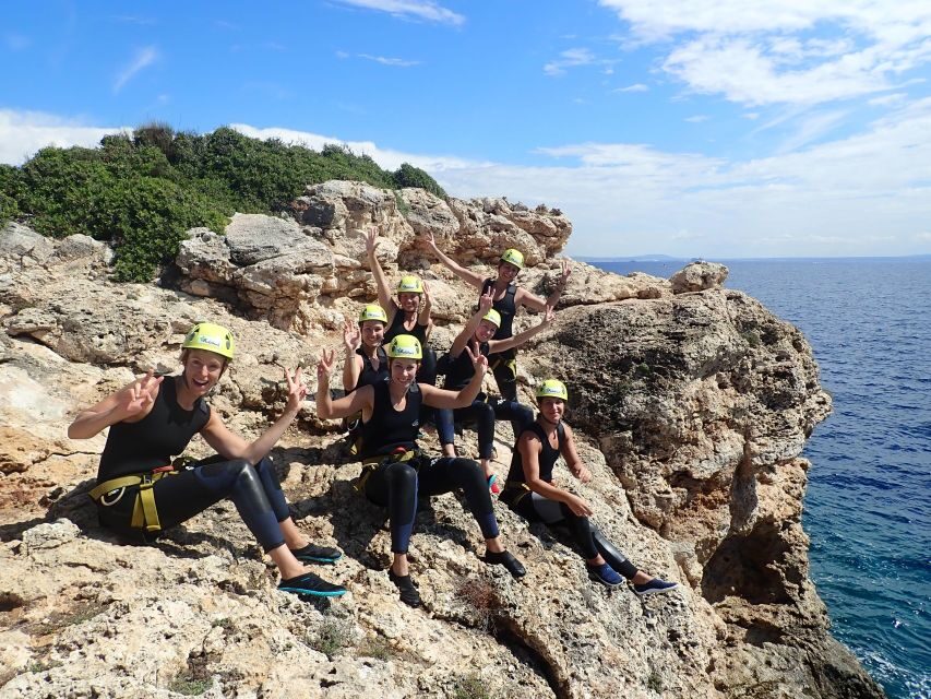 Mallorca: coasteering South - Zipline to the sea: the fun “finish line” moment