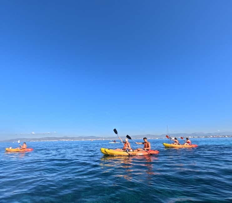 Mallorca: Kayak Rental - Sa Galera Water Time: Swim, Snorkel, and City Views