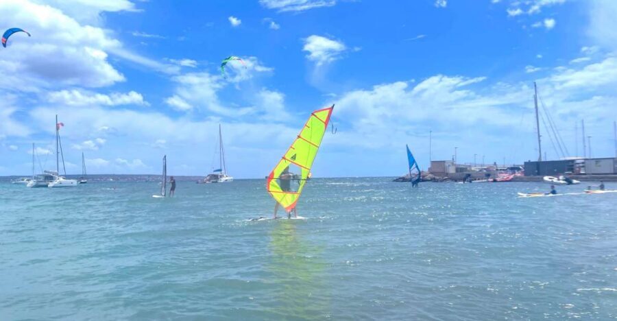 Mallorca: Private Windsurf Lesson - What $85 really buys: gear, insurance, and beginner-focused equipment