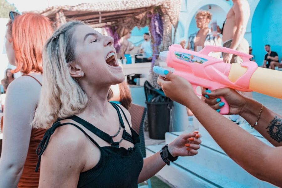Mallorca: Project X Pool & Foam Party with Drinks & Snacks - Meeting Point, Bus Ride, and the Neon Wristband Setup