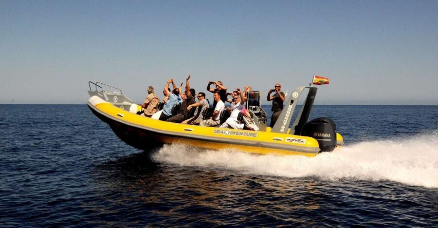 Mallorca : Speedboat, Snorkelling and Swimming Adventure - Speedboat views start fast at Port de Pollença