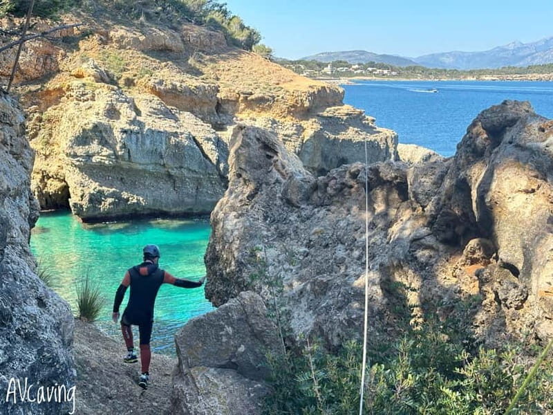 Mallorca: Speleo-Coasteering Tour along the Coast of Alcudia - Jumps Up to 10m, Snorkeling Time, and Psicobloc Moments