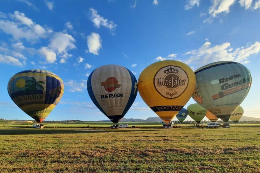 Mallorca: Sunset Balloon ride - The official Manacor takeoff: slow lift, big views, air baptism