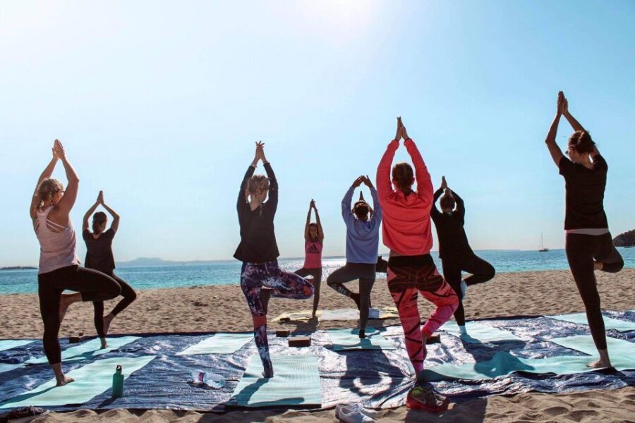 Mallorca: Yoga and Brunch on Palmanova Beach - Adjustments for stiff, weak, injured, or brand-new