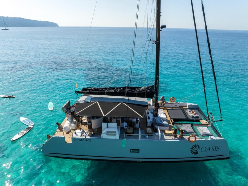 Palma: Cueva Verde and Cala Vella Catamaran Cruise with BBQ - Aperitif Break and the Cruise Toward Cala Vella: Build-In Recovery Time