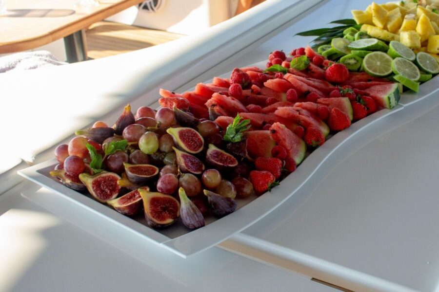 Palma: Cueva Verde and Cala Vella Catamaran Cruise with BBQ - BBQ on Board and Dessert: How the Meal Works at Sea