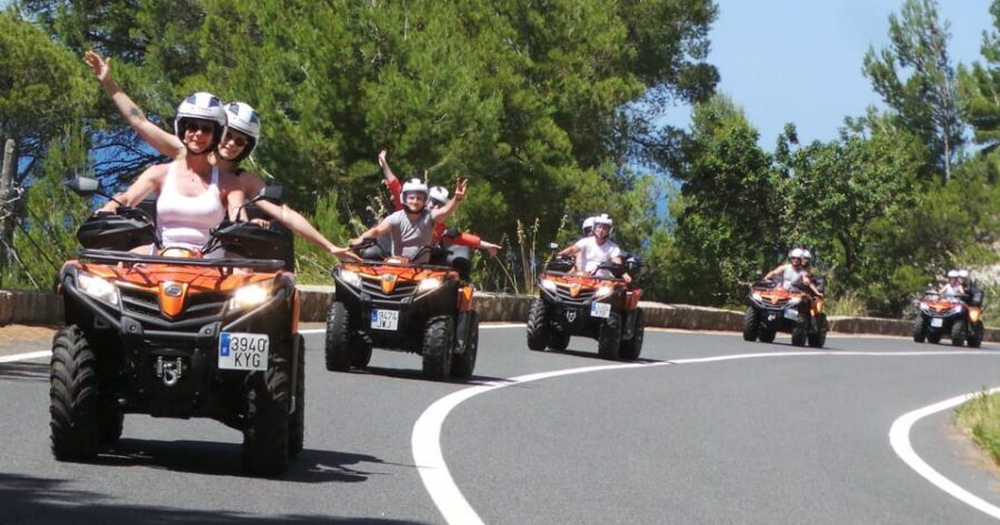 Peguera: Quad full day Tour - Port des Canonge: lunch, photos, and about 2 hours to swim