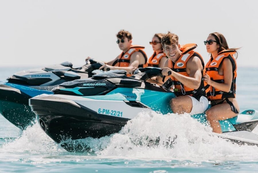 Peguera: Racing Car Drive and Jet Ski Combo Tour - How this land-and-water combo fits your afternoon