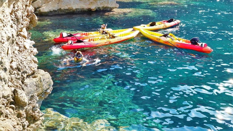 Pollença: Kayak Discovery – Snorkeling and Caves - The sea caves: kayaking in, then the payoff (if conditions allow)