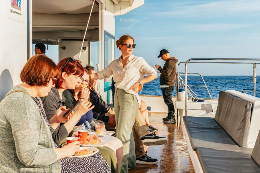 Port d'Alcudia: Sunrise at Sea & Dolphin Watching Boat Tour - Getting to the catamaran at Passeig Marítim (no drama needed)