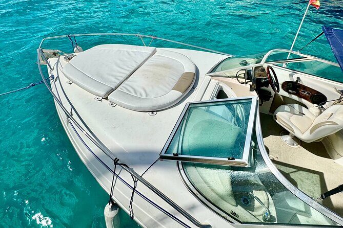 Private boat tour with snorkeling - Stop 1: Cala Comtesa for an hour of anchored snorkeling