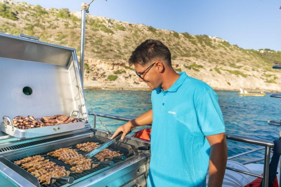 S'Arenal: Sunset Catamaran Cruise with BBQ - From Arenal Nautical Club to Cap Enderrocat: your 3-hour flow