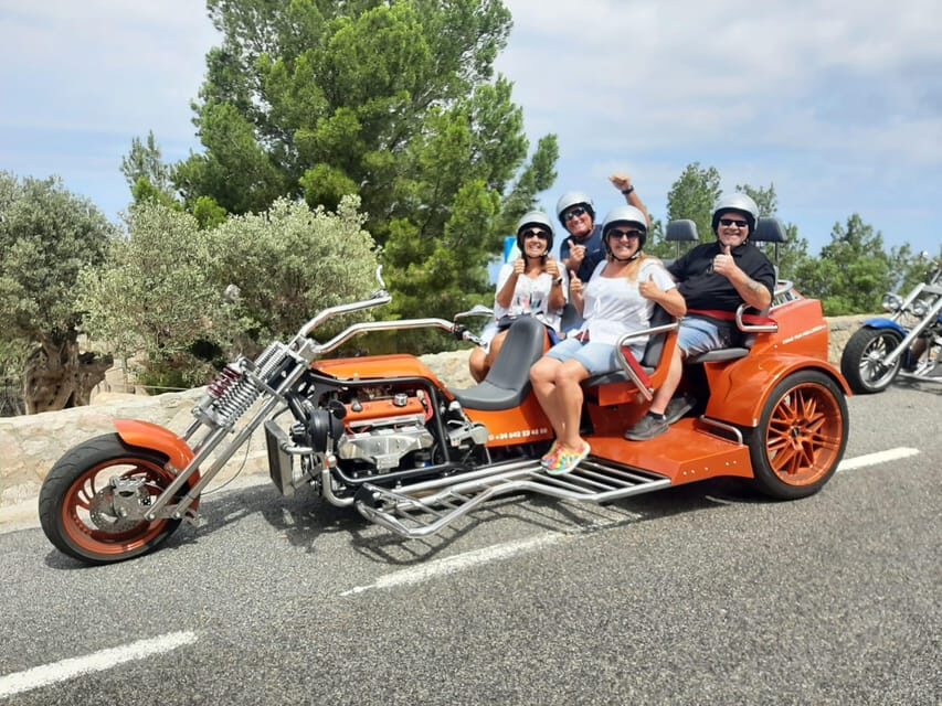 V8 Trike Tour mit Fahrer/Guide für max 4Gäste - Cala Fornells, Paguera, Camp de Mar: Secret-Bay Style Scenery